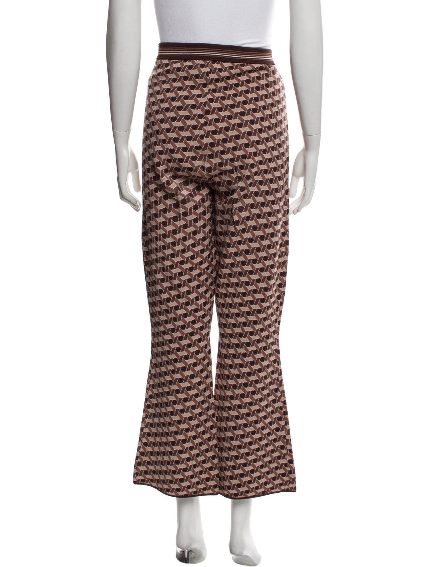 Diane von Furstenberg Printed Wide Leg Pants